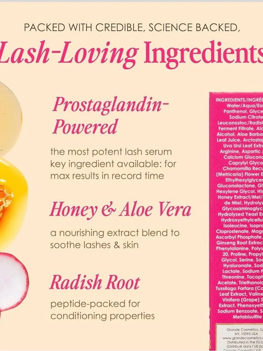 Grande LASH-MD Lash Enhancing Serum – 2 bottles, 4ml each